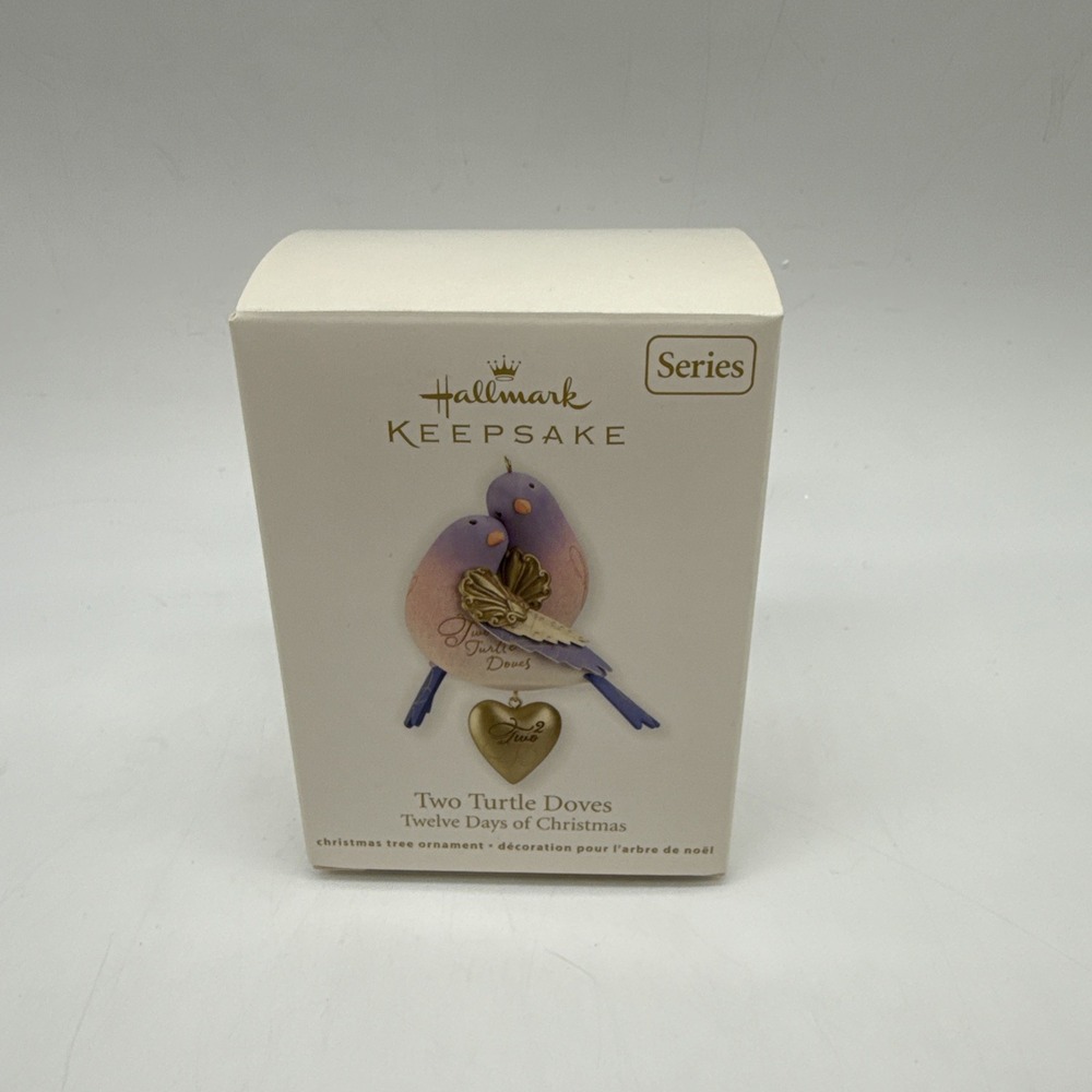 Hallmark Keepsake Ornament Two Turtle Doves 12 Days Christmas 2012 -- NEW